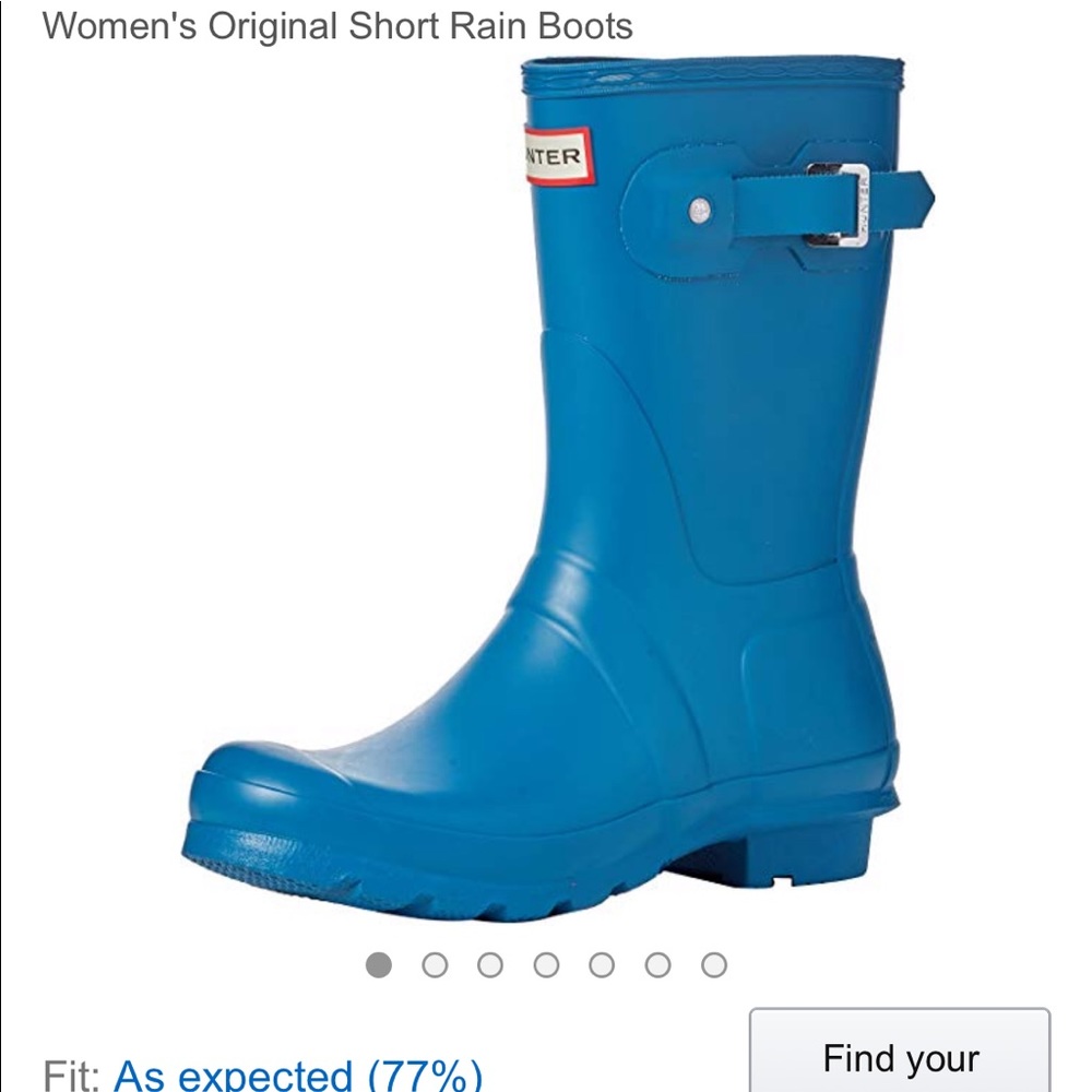 Hunter short rain boots